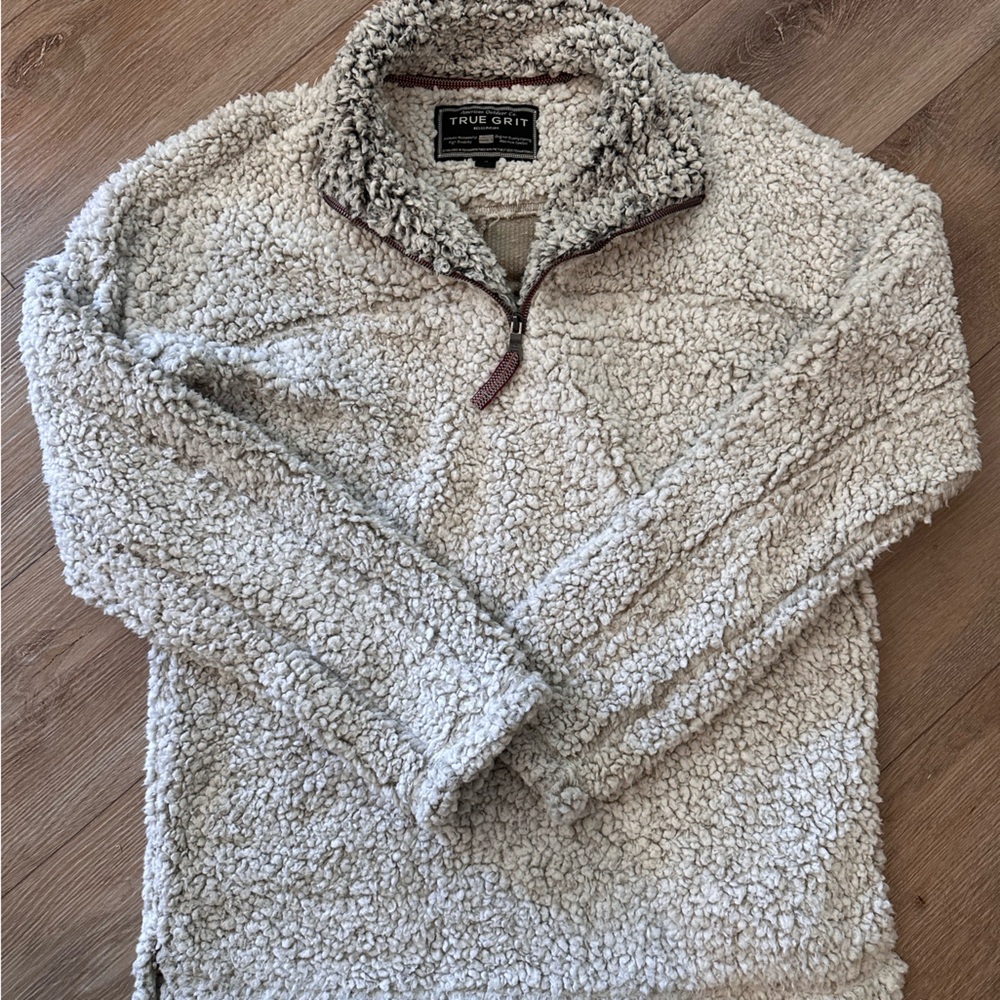 True Grit Quarter Zip Cozy Sherpa Pullover size medium